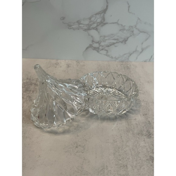 Vtg Crystal Hershey Kiss Trinket Box 1996 3" - Picture 8 of 11